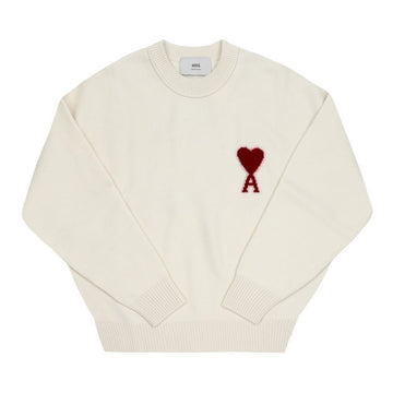 AMI ニット ビッグハートロゴ インタージャカード メンズニット レディースニット 018 154 146843146 [P]