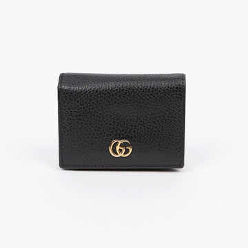 GUCCI Leder-Kartenetui Brieftasche Schwarz mit Goldakzenten 159887045 [P]