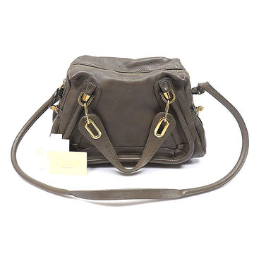 CHLOE Brauner Kalbsleder Paraty Medium 2WAY 8HS891 160162316 [P]