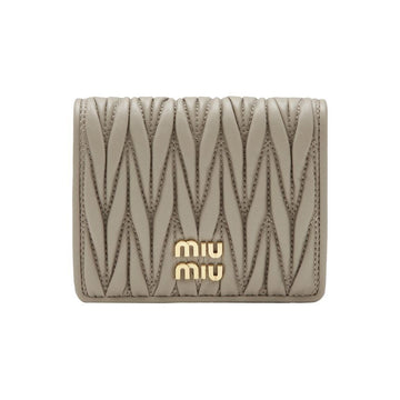 MIU MIU Matelassé-Münzportemonnaie mit goldfarbenem Logo 5MV204 AFPP F0D32 160162408 [P]