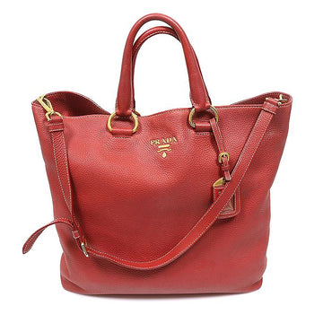Prada Red Vitello Daino Miranda 2WAY BN1713 160162482 [P]