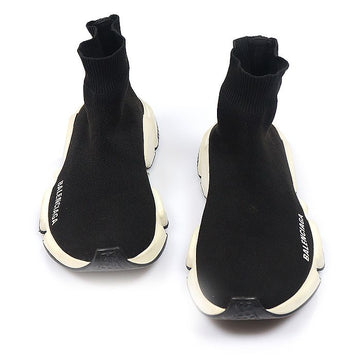 Balenciaga Black White Knitted Speed Runner Trainer Women Sneakers 36 160162530 [P]