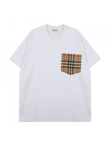 BURBERRY チェックポケットコットンTシャツ 8103971 151055387 [P]