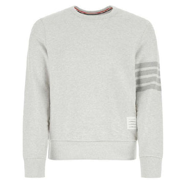THOM BROWNE Klassisches Crewneck Sweatshirt in Pastellgrau 25SS - MJT248P 06910 065 136177831 [P]