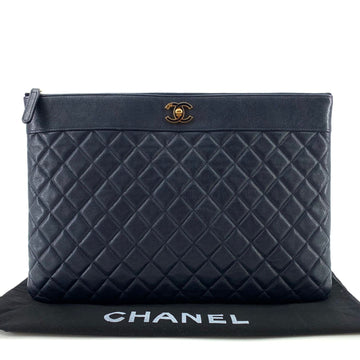 CHANEL ラムスキンクラッチマドモアゼルラージ 160168914 [P]