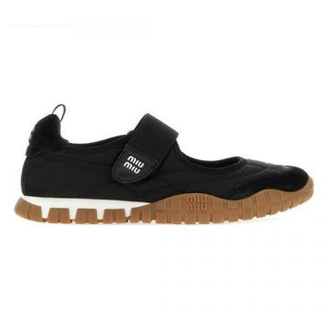 MIU MIU 26FW Reifen funktionales Material und Wildleder Ballerinas 156112497 [P]