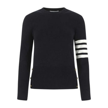 Thom Browne Cotton Milano Stitch 4-Bar Pullover Knit 115934676 [P]