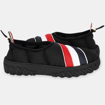 Thom Browne Men's Three Stripe Line String Slip-On (Black) MFL086A 07259 001 54670058 [P]
