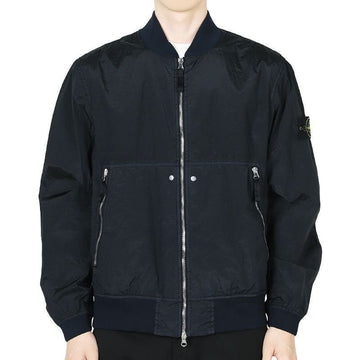 Stone Island Stone Men's Patch Nylon Zip Jacket (Navy) K1S15 4100019 S0020 V0020 132243166 [P]