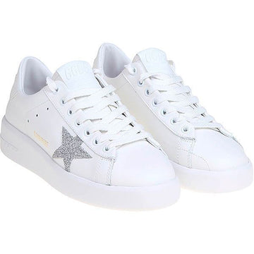 Golden Goose Swarovski Crystal Star White Leather Purestar 75833190 [P]