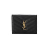 SAINT LAURENT カサンドラ モノグラム マトラッセ ゴールド金具 スモール カードケース 668290 BOWA1 1000 145965949 [P]
