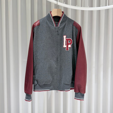 LORO PIANA LP Leder Varsity Jacke 160205436 [P]