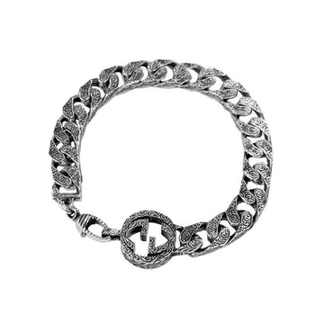 GUCCI インターロッキングチェーンブレスレット 454285 J8400 0811 スターリングシルバー 130780174 [P]
