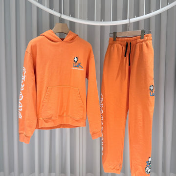 Chrome Hearts Matty Boy Hoodie Jogger Pants Set Orange 160205848 [P]