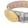 Louis Vuitton Damier Azur Gold Round Belt 80 37726K-3 160205865 [P]