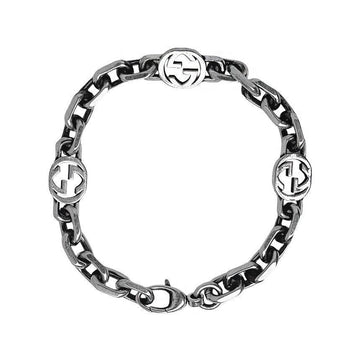 Gucci Interlocking Bracelet Vintage Silver 620798 J8400 0811 127478522 [P]