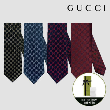 Gucci Men's Tie 456524 GG Logo 4 Types 127472511 [P]