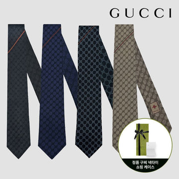 Gucci Men's Tie 456522 GG Pattern 4 Variants 127472504 [P]