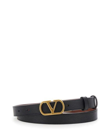 Valentino V Logo Signature Reversible Shiny Calfskin Belt 156798984 [P]