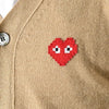 COMME DES GARCONS Invader Pixel Patch Wollcardigan Kamel AZ N084 051 3 147657758 [P]