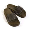 Christian Louboutin Pool Fun Flat Slide Slipper Khaki 1211099 E410 153367816 [P]