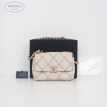 CHANEL 19 Schultertasche aus Lammleder AS1160 31. Serie 160207146 [P]
