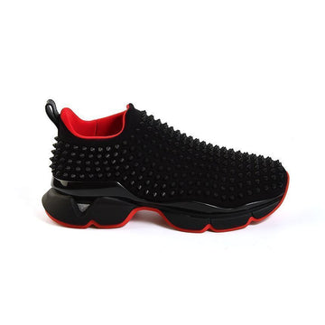 CHRISTIAN LOUBOUTIN クリスチャン・ルブタン スパイクソックススニーカー ブラック 1190270 B026 148723720 [P]