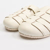 Buttero Glamping Flat Loafer Sandals Ivory B9860 ROUS DG02 154128052 [P]