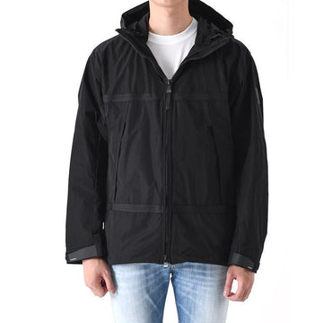 Burberry Harding Appliqué Light Hooded Zip-Up Jacket Black 8051009 146647887 [P]