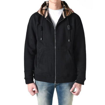 BURBERRY Hooded Jacket aus Check-Mix in Schwarz 8048026 146647091 [P]