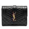 SAINT LAURENT Rafirma Mix Matelassé Umschlag Geldbörse 651028-BOW91-1000 30546540 [P]