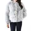BALMAIN Faux-Fur Bomberjacke Blau 6CG 147652538 [P]