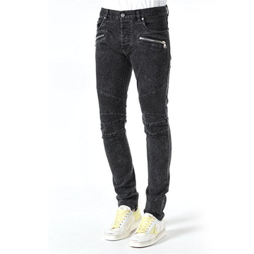 Balmain Slim Fit Biker Jeans Black 147584887 [P]