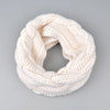 Balmain Cable Knit Wool Snood Ivory W7HA605 M049 102 148391863 [P]