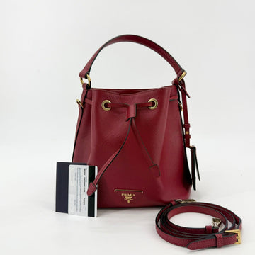 Prada Saffiano Bucket Bag 1BE032 160212256 [P]