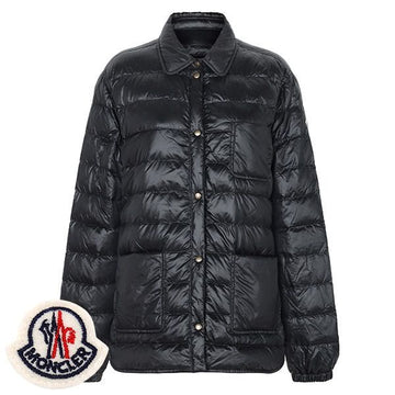 MONCLER ブラック フォワン グースダウン シャツジャケット 160215155 [P]