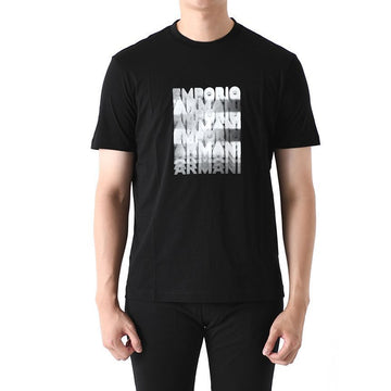 EMPORIO ARMANI ロゴプリント半袖Tシャツ ブラック 153186113 [P]
