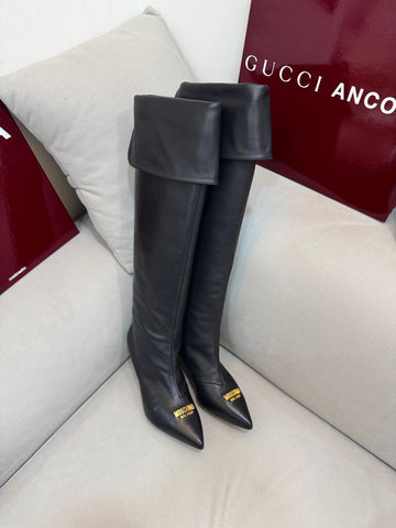 Moschino Long Boots Size 37 160215242 [P]
