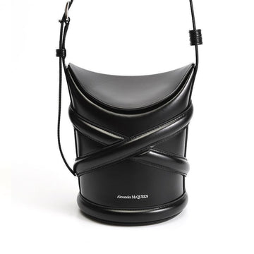 ALEXANDER MCQUEEN カーブ スモール バケットバッグ ブラック 656467 1YB45 1000 148528904 [P]