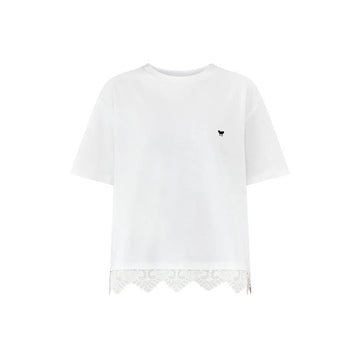 MAXMARA レース Tシャツ 26FW ホワイト 2625976051 004 160162447 [P]