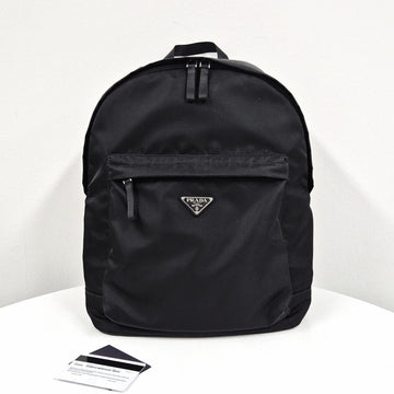 PRADA Nylon Dreieckslogo Rucksack Schwarz (2VZ034) 160215967 [P]
