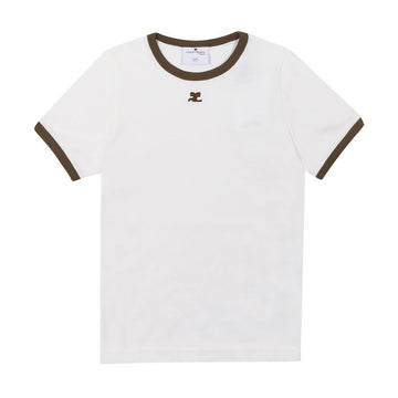 Courreges Logo Contrast Ringer Women's T-Shirt 160216709 [P]