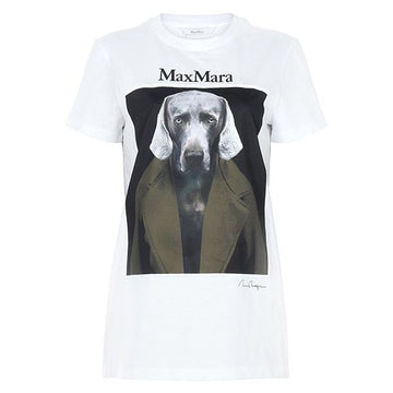 MaxMara 26FW White Khaki Kalsa T-Shirt 010 160216160 [P]