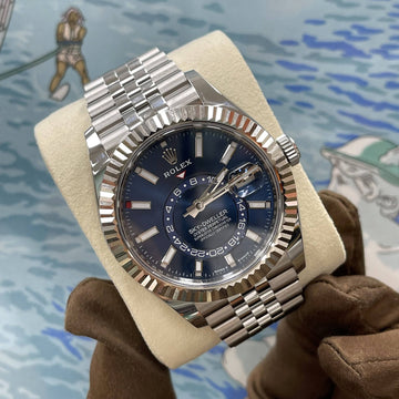 ROLEX Sky-Dweller 42mm Blue Zifferblatt Jubilee 336934 160218883 [P]