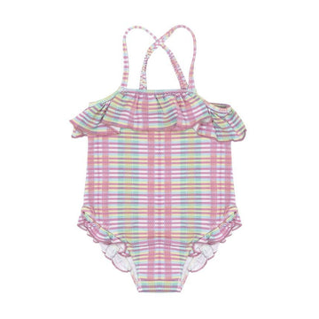 Louise Misha Jovana Check One-Piece Children's Swimsuit 160219645 [P]