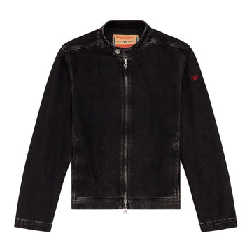 Diesel D-Glory Clean Wash Denim Moto Jacket Black A11574 09P09 02 160220111 [P]