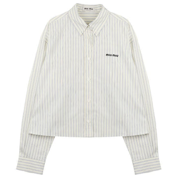 Miu Miu Striped Poplin Shirt 156973220 [P]