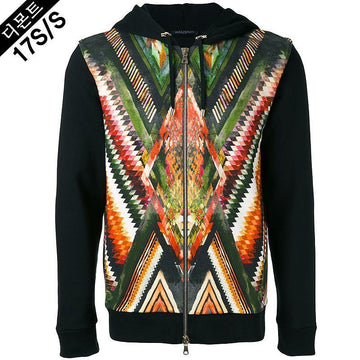 BALMAIN Herren Multi-Color Mix Zip-Jacke S7H 6042 I027 160220021 [P]