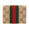 GUCCI Horsbit Web Kleine Dreifach Geldbörse 160220959 [P]