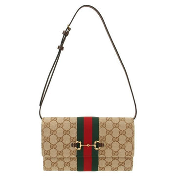 GUCCI Webstrap Geldbörse mit Horsebit 160220994 [P]